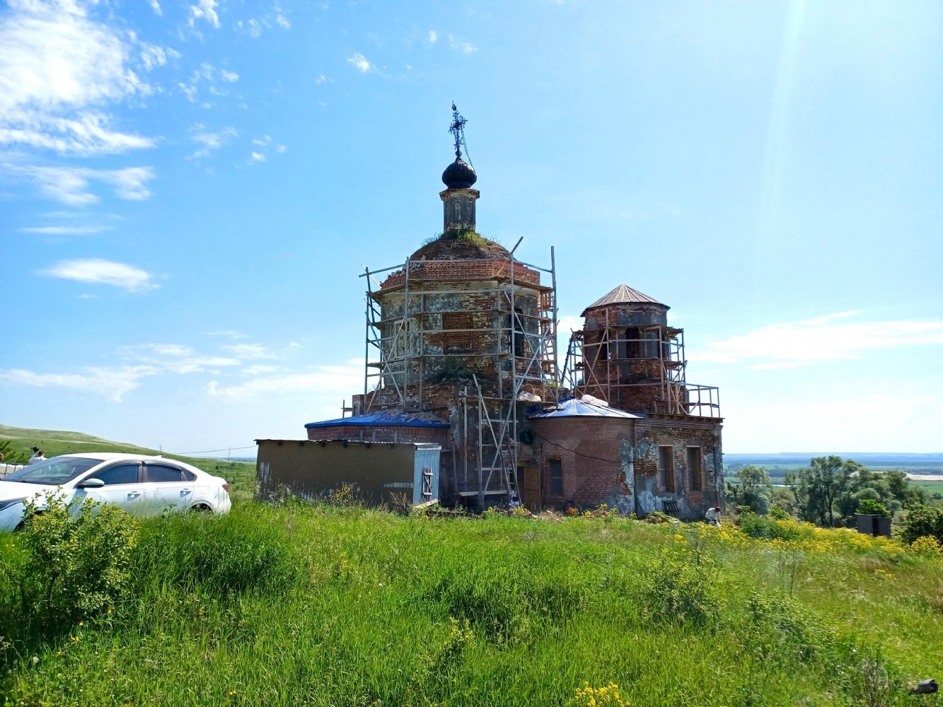 Продолжаем восстановление храма в селе Ивановском